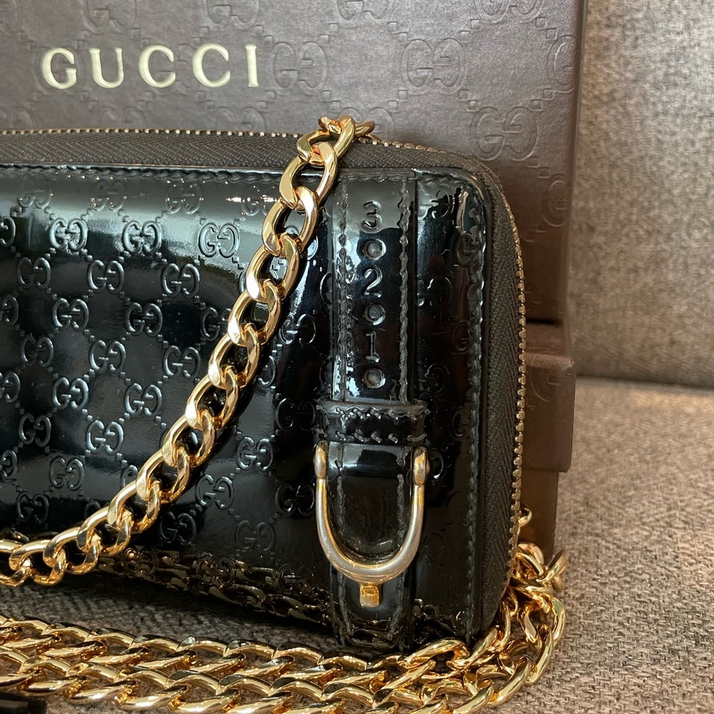 ❌SOLD❌ GUCCI GUCCISSIMA WALLET ON CHAIN - Picture 3 of 9